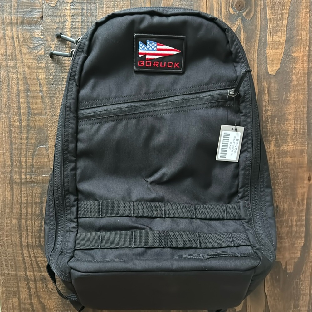 Go Ruck Bullet 15L Black Ruck - Small EDC Black Ruck